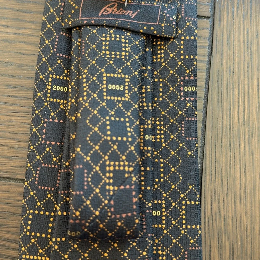 Brioni Vintage Y2K 2000 Silk Tie NWT